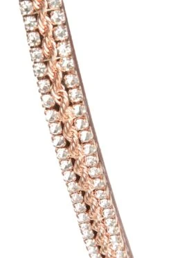 Horze Nancy Stirnriemen Mit Kristallen Und Flechtdetail -Pferdedecken Store 10170 BR RGO 3