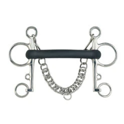 Pelham Stangengebiss Hartgummi Starr 18mm