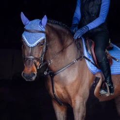 Horze Glarus Fliegenhaube Mit Metallischem Flechtdetail -Pferdedecken Store 22917 MLNB 2