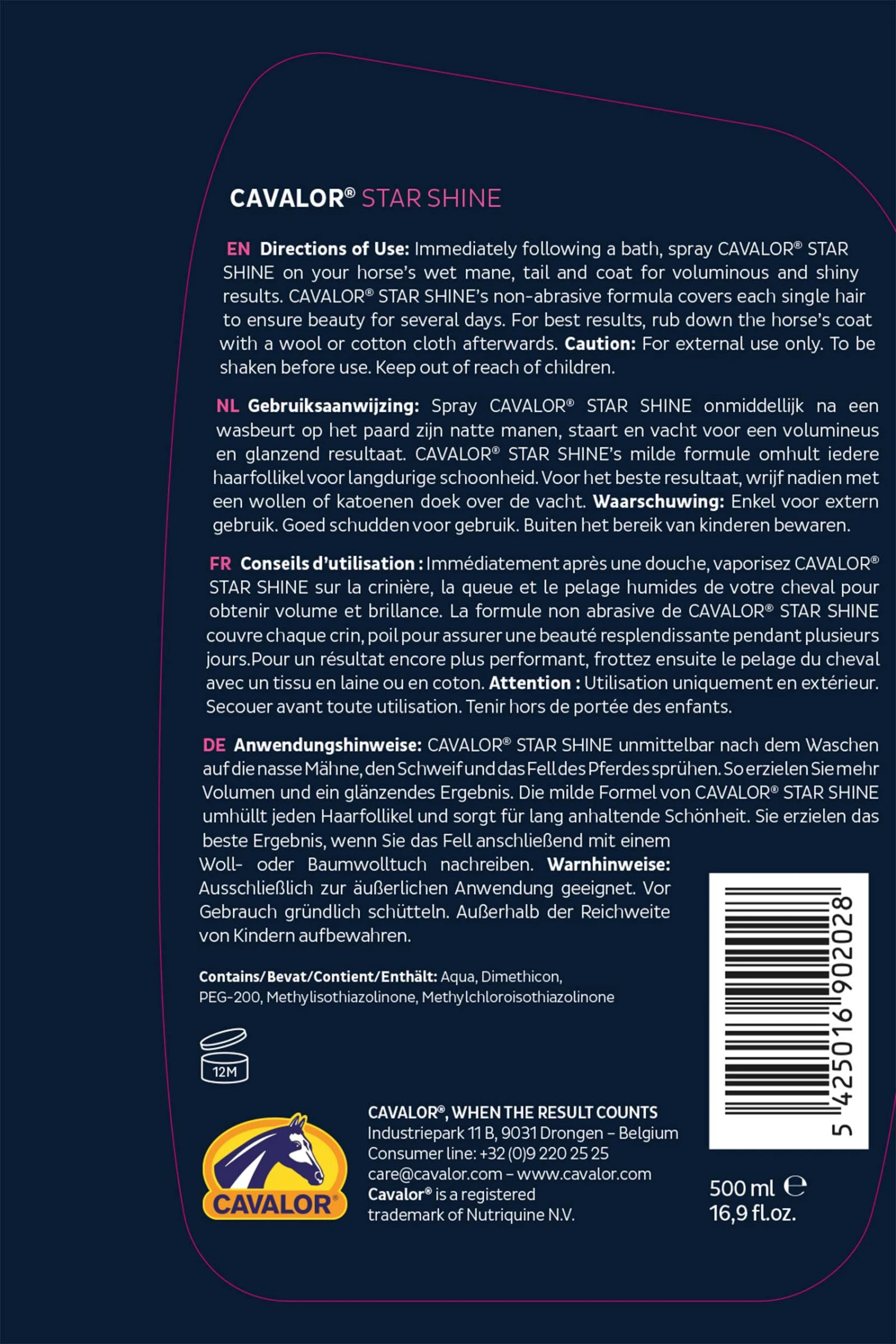 Cavalor Star Shine, 500 Ml 4 Cavalor Star Shine, 500 Ml – Bild 2