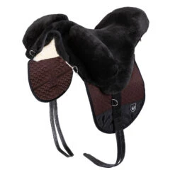 Christ Bareback Riding Premium Plus Lammfellsattel, Shetland -Pferdedecken Store 304750 BR BR NAT 1