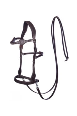 FRA Dandy Sidepull (System 3) Leather, W/ Leather Clip Reins -Pferdedecken Store 322950 BR 1