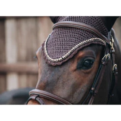 Kentucky Horsewear Stone & Pearl Fliegenmütze Lang -Pferdedecken Store 329562 BR 2